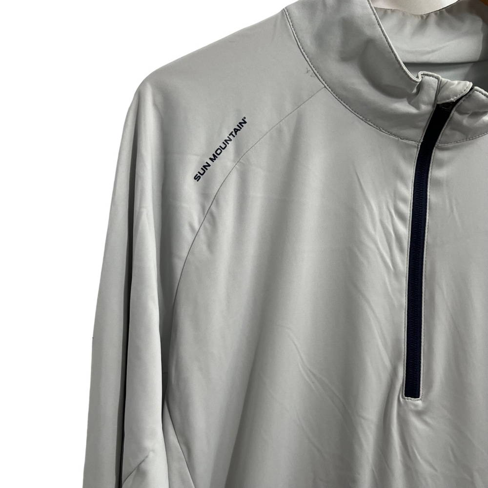 SUN MOUNTAIN Windwear Men's Boundry 1/4-Zip Golf Pullover "Branded on Sleeve" - Picture 7 of 10